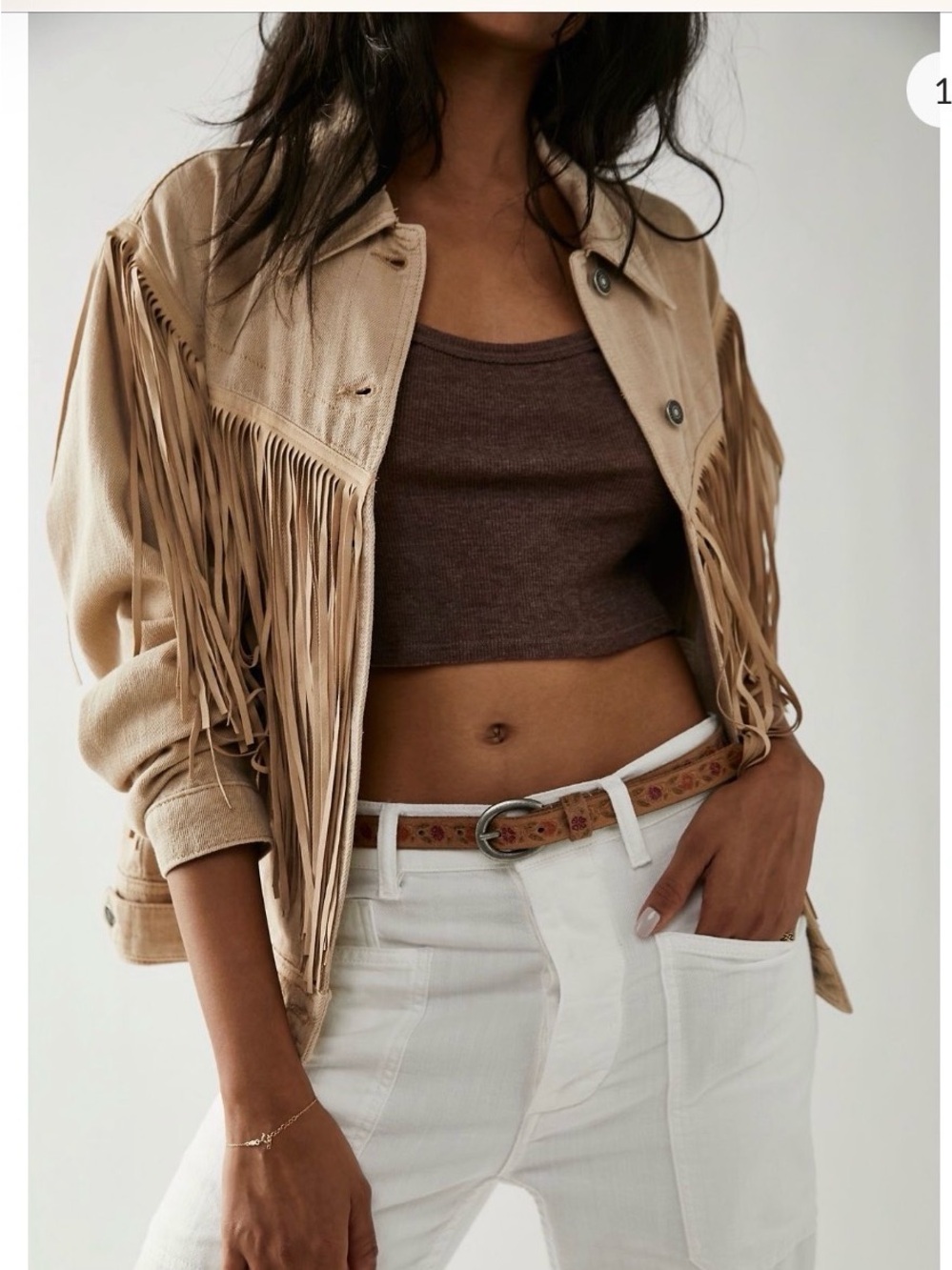 FP Collection Kerrigan Embossed Skinny BELT